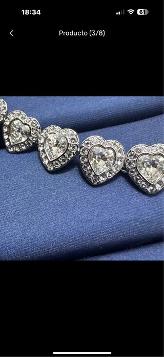 Conjunto Joyas Corazón Plata