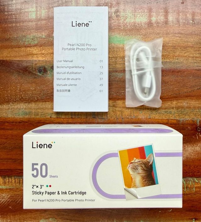 Impresora Fotos Liene Pearl N200 Pro + 50 Pegatina