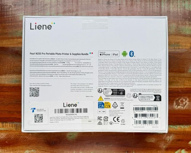 Impresora Fotos Liene Pearl N200 Pro + 50 Pegatina