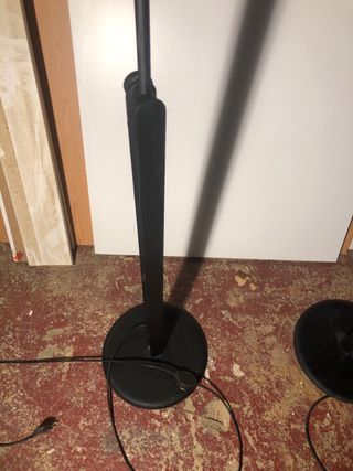 2 Lámparas de Pie Vintage Negras