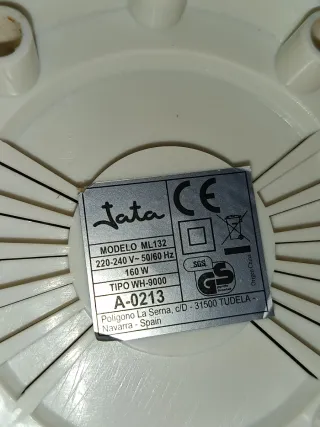 Triturador de café blanco Jata