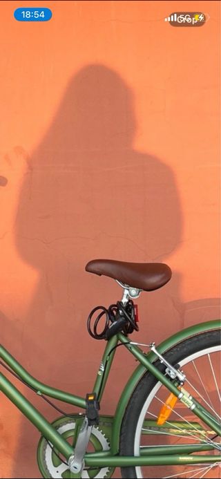 Bicicleta de paseo verde