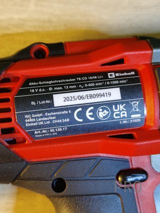 Taladro percutor sin cable Einhell