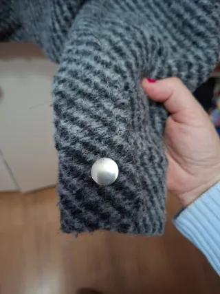 Cazadora lana mujer gris