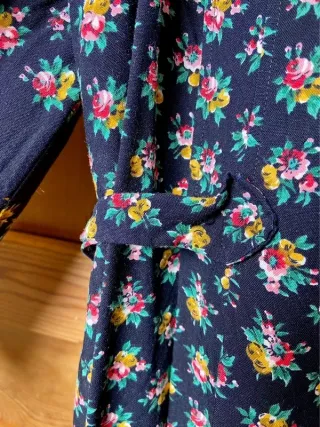 Vestido Vintage Estampado Flores