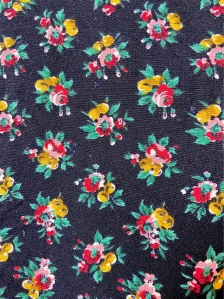 Vestido Vintage Estampado Flores