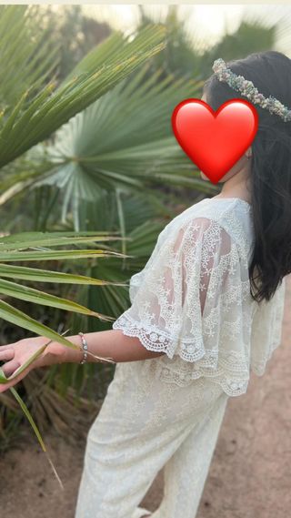 Mono de ceremonia niña encaje