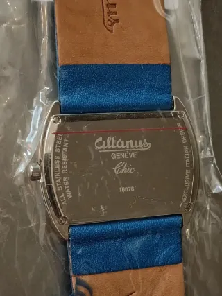 Reloj Altanus Nuevo Azul y Plateado