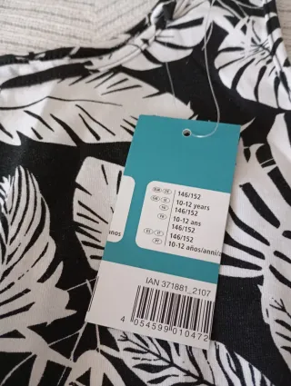 Vestido estampado hojas verano