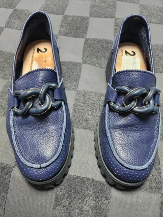 Zapatos 24 HORAS azul talla 36