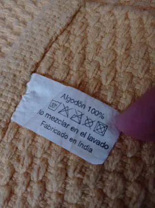 Alfombra fina de algodón