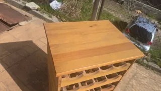 Botellero de madera modular