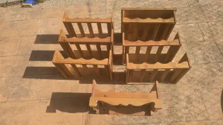 Botellero de madera modular