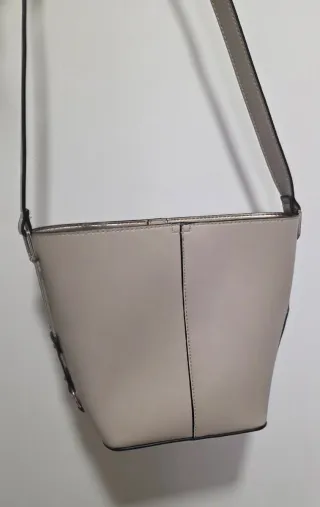 Bolso bandolera New Look beige/gris
