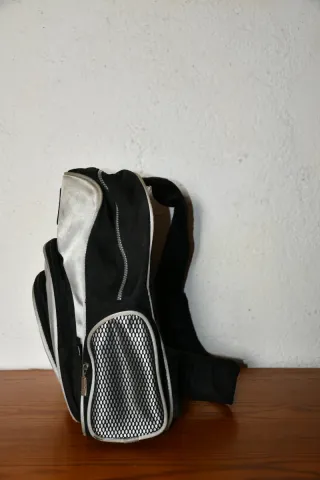 Mochila Puma Negra y Plateada