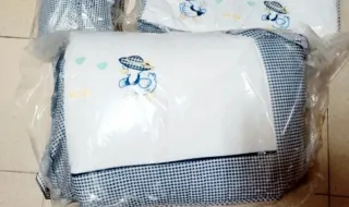 Sabana cuna con estampado de patos