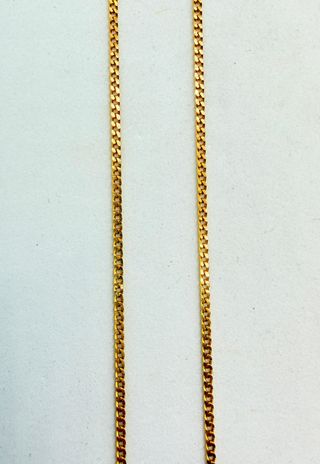 Cadena Alternada de oro de 18k, 3.62 g, 42.5 cm.