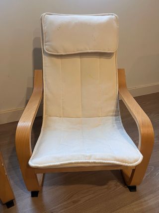 2 Sillas Poäng IKEA Madera y Tela