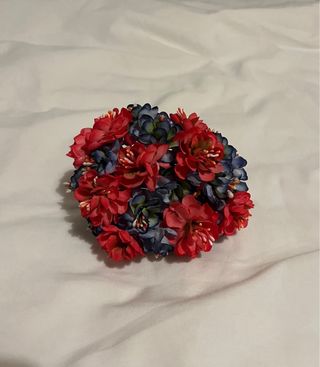 Conjunto flor pendiente broche peinecillo flamenca