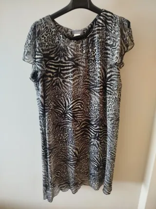 Vestido estampado animal print Ponte 21