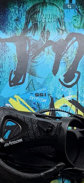 Tabla de Snowboard con Fijaciones