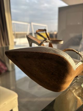 Scarpe con tacco argento