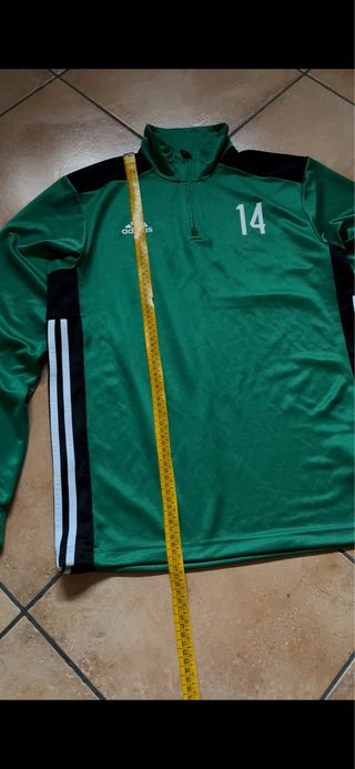Adidas Training 1/4 Zip Vintage - Green & Black -