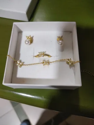 Conjunto Joyas Comunión Niña Mariposa