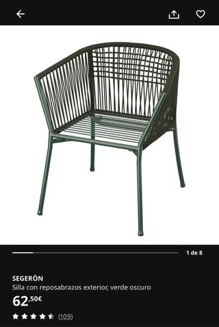 4 Sillas IKEA SEGERON