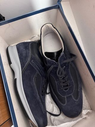 Scarpe uomo Cristiano Gualtieri blu/grigie