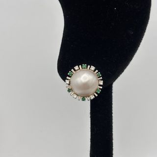 Conjunto oro 18kt con perlas diamantes esmeraldas