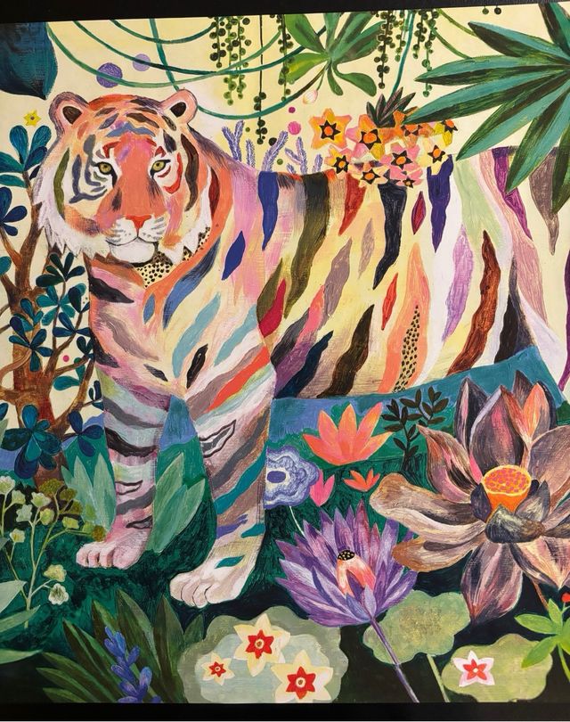 Puzzle Djeco 1000 piezas Rainbow Tigers