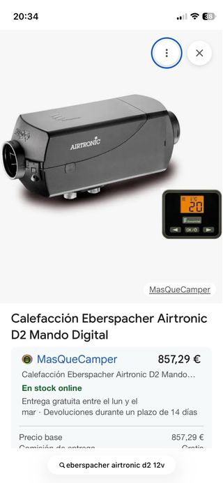 Calefacción Estacionaria Camper