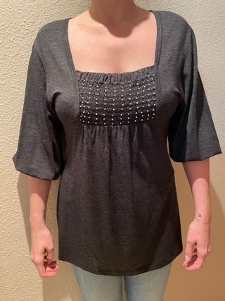 Camiseta ZENDRA gris talla XL/42