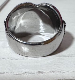 Anillo Harley Davidson Alas Plata Negro