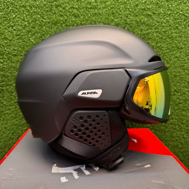 Casco Alpina Alto Q-Lite Negro Mate Dorado 51-55cm