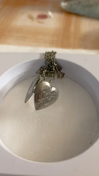 Relicario Corazón Plata Estilo Antiguo Vintage