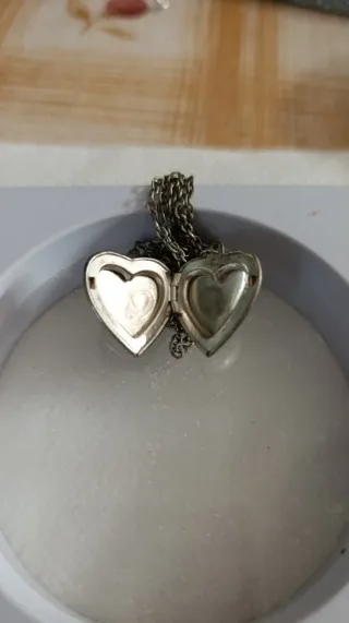 Relicario Corazón Plata Estilo Antiguo Vintage