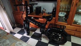 Bicicleta Eléctrica Plegable Negra