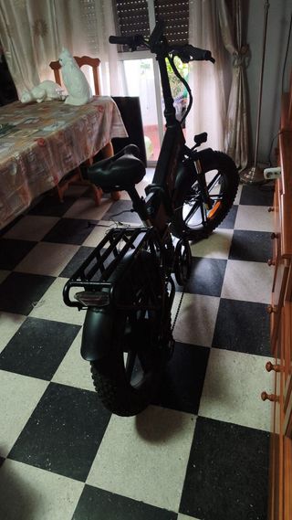 Bicicleta Eléctrica Plegable Negra