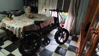 Bicicleta Eléctrica Plegable Negra