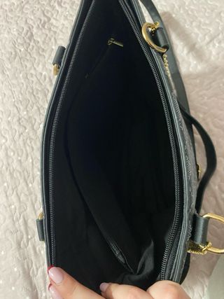 Bolso amplio negro y gris