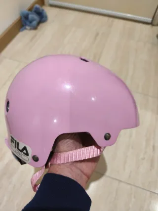 Casco de skate rosa