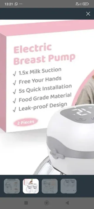 Sacaleches Eléctrico Doble BPA Free