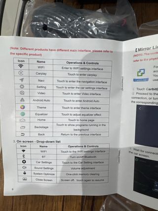 Pantalla de coche androi