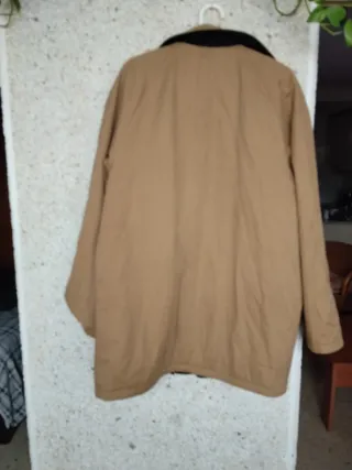 Abrigo Enzo Romano Negro y Beige