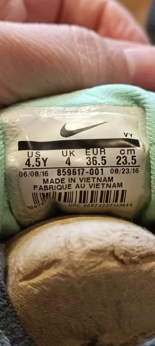 Zapatillas Nike Tanjun Mujer Negro / verde Menta.