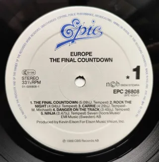 LP 1986 🇳🇱 EUROPE - THE FINAL COUNTDOWNLP