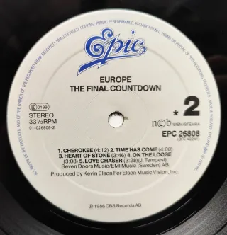 LP 1986 🇳🇱 EUROPE - THE FINAL COUNTDOWNLP