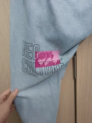 Pantalones Jogger Bershka Rotos Talla M.